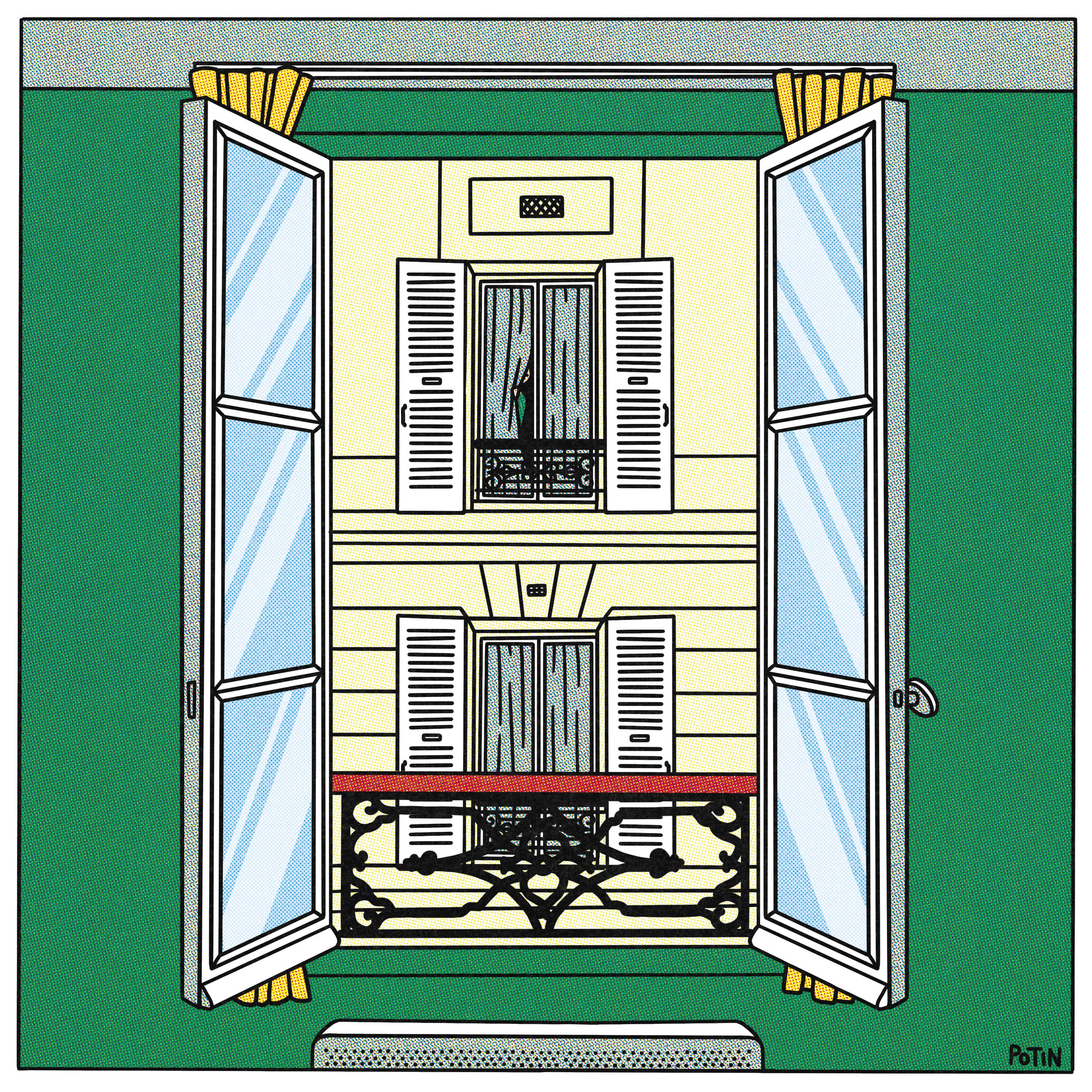 View from a window in Paris - Limited Edition Art Print