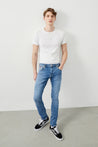  Ra Denim-Rem Slim Tapered Fit Light Blue Men's Jean-2