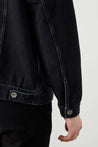  Ra Denim-Retro Trucker Black Men’s Denim Jacket-5