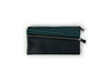 Black Leather Green Fabric Mix Pencil Case by Alberto Olivero