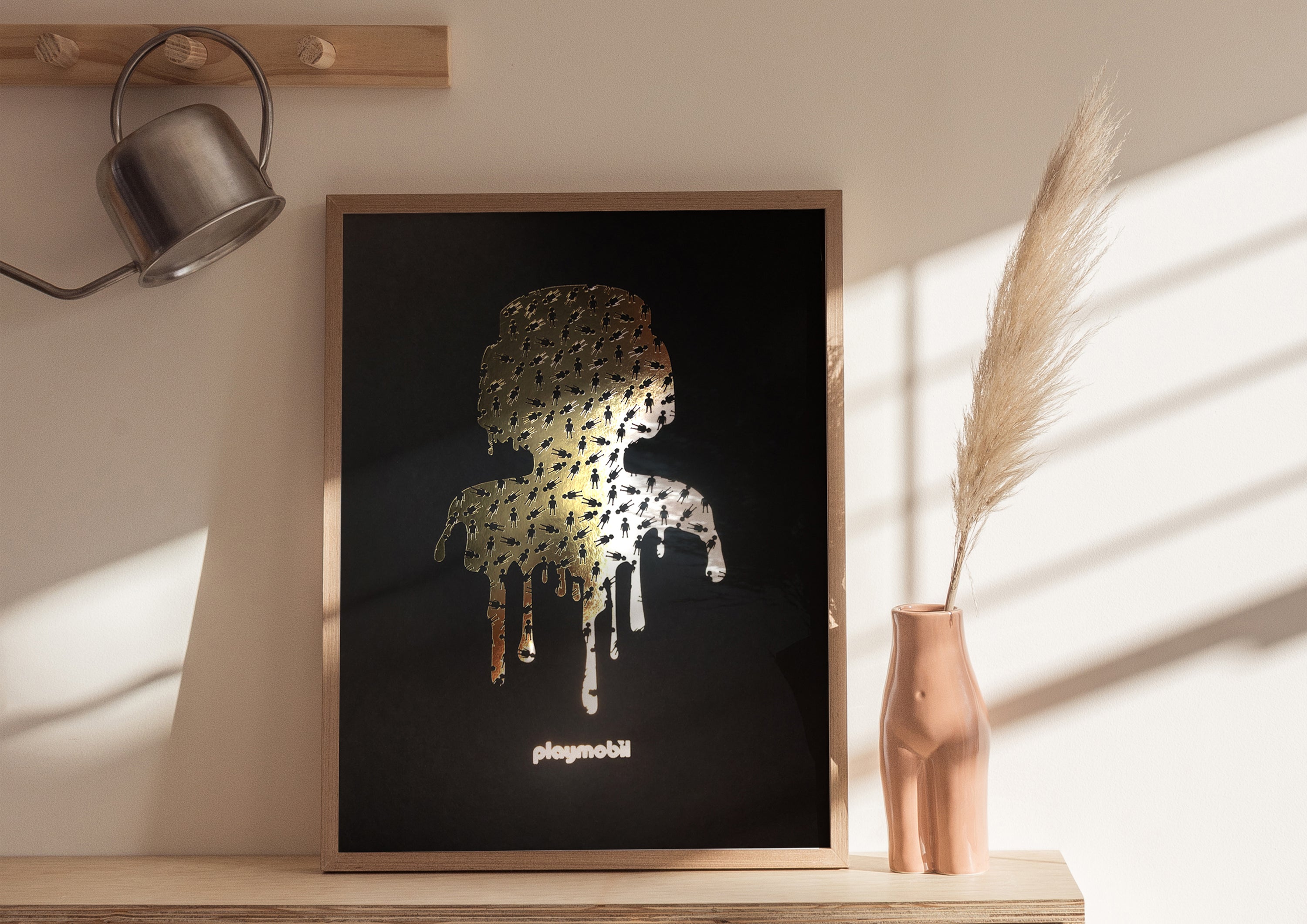 PLAYMOBIL Poster in Liquid Gold Print