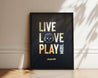 Arteonn LIVE LOVE PLAYMOBIL2 Portrait Art Decor