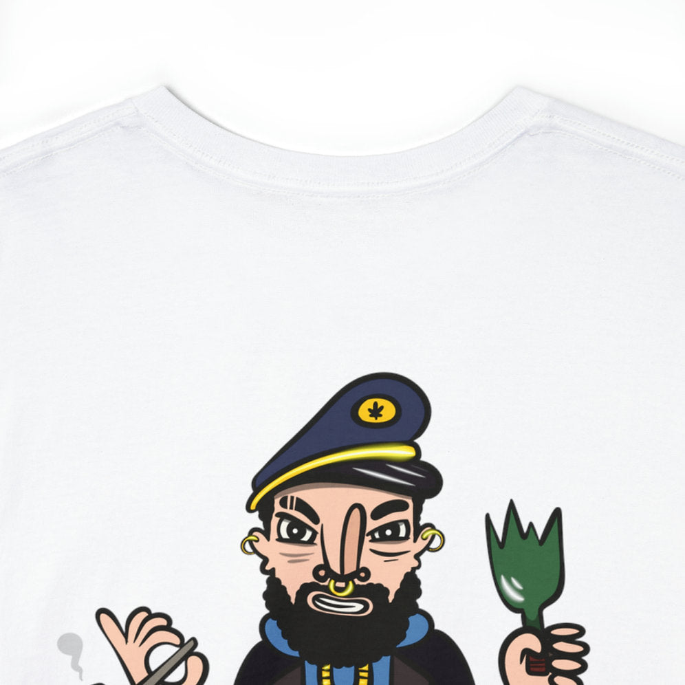 Captain Haddock Gone Bad Cotton T Shirt by Rodrigue Premium