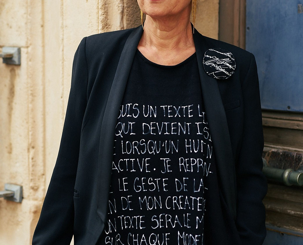 Elegant Oversized T-Shirt on a Woman