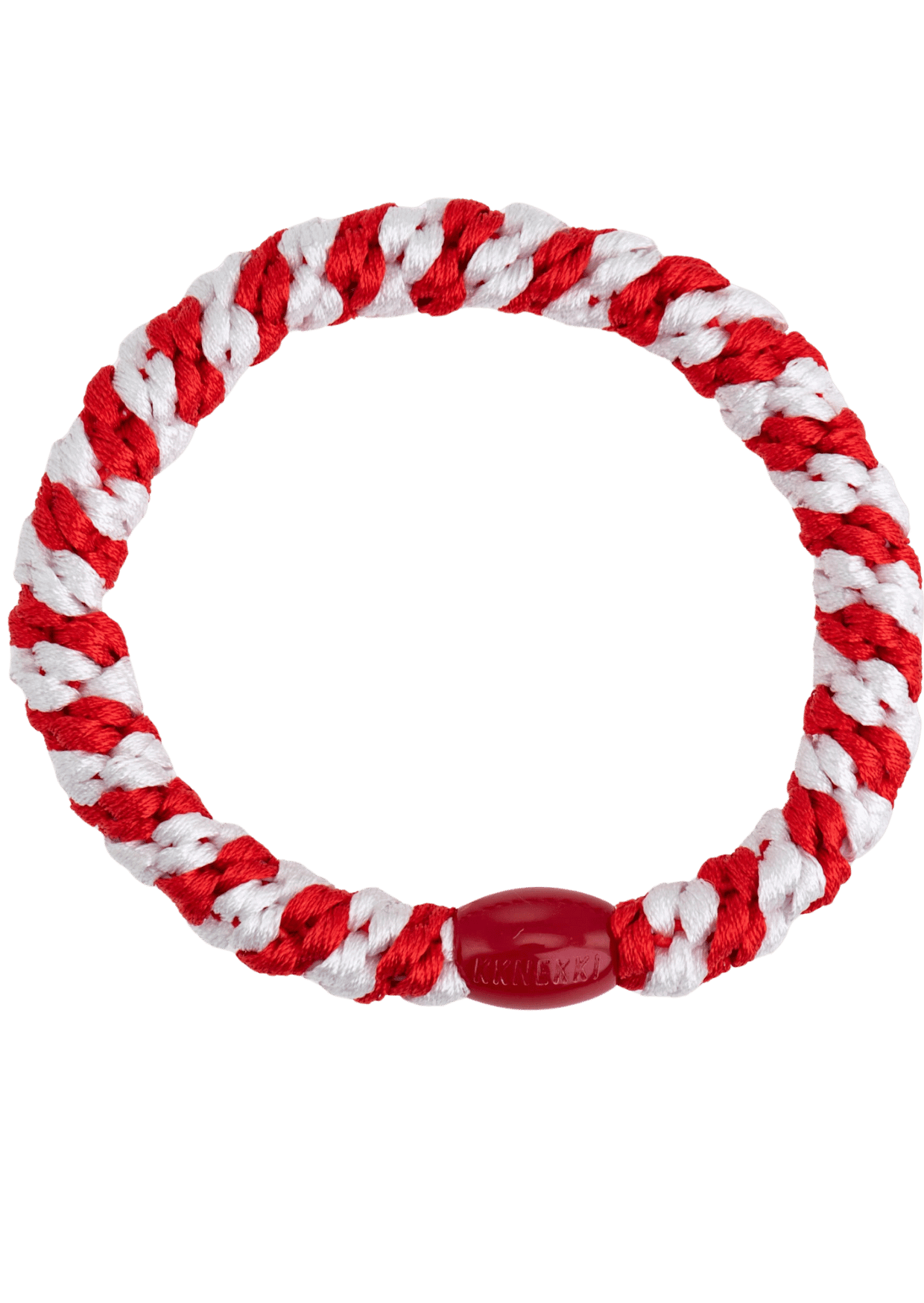 Kknekki Hair Elastic | Red White Swiss