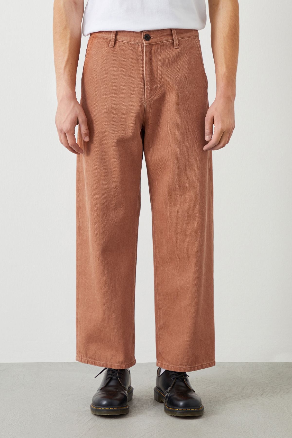  Ra Denim-Molde Baggy Fit Orange Terra Men's Chino-3