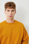  Ra Denim-Ziggy Crop Oversize Orange Men's Sweatshirt-5