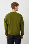  Ra Denim-Ziggy Crop Oversize Green Men's Sweatshirt-3