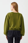 VITA Avocado Crop Sweatshirt - Stylish and Comfortable Eco-Friendly Apparel