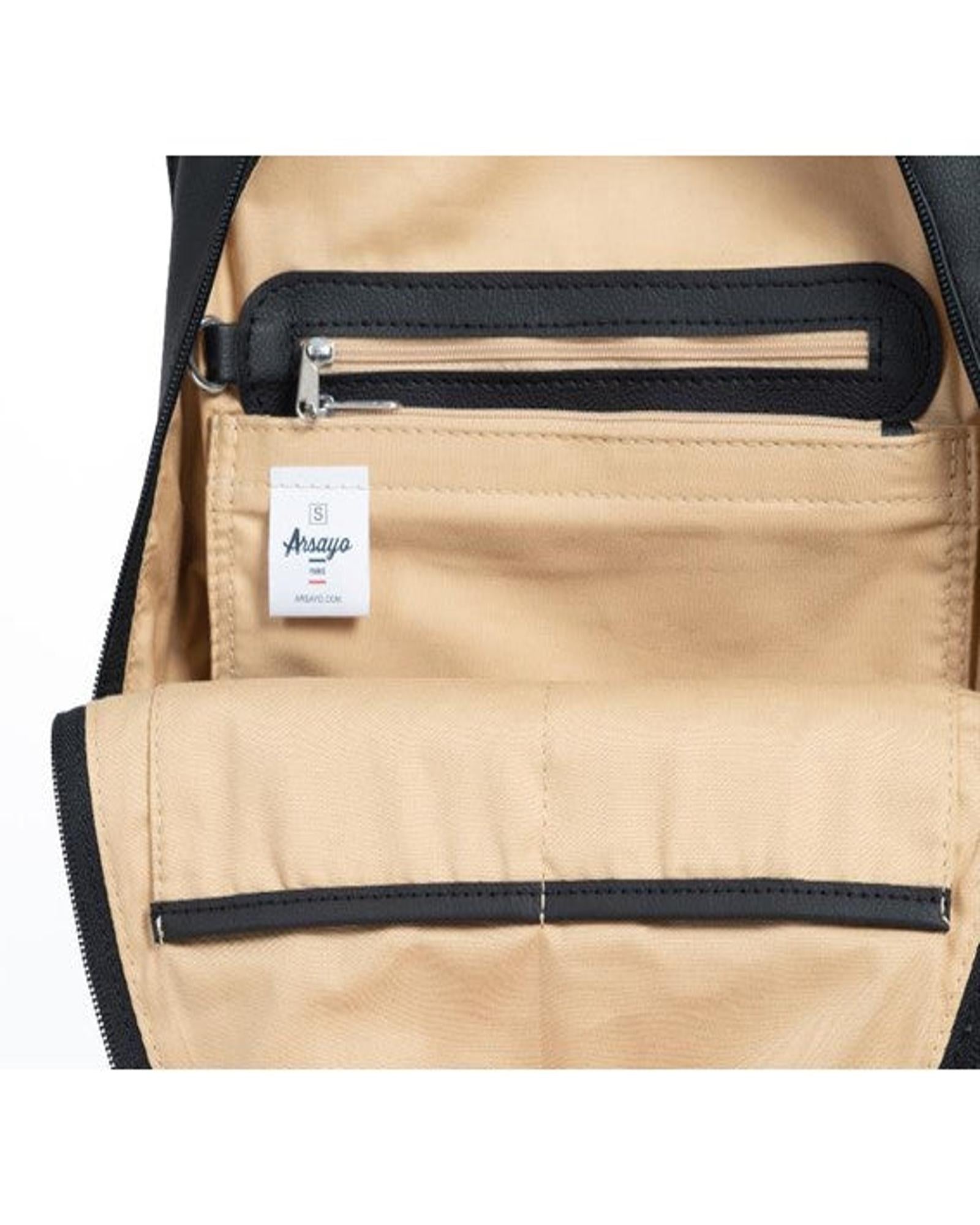 ARSAYO - ARSAYO The Mela backpack (AppleSkin™) | Black