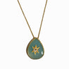 AZUNI - Astral Teardrop Gemstone Pendant Necklace