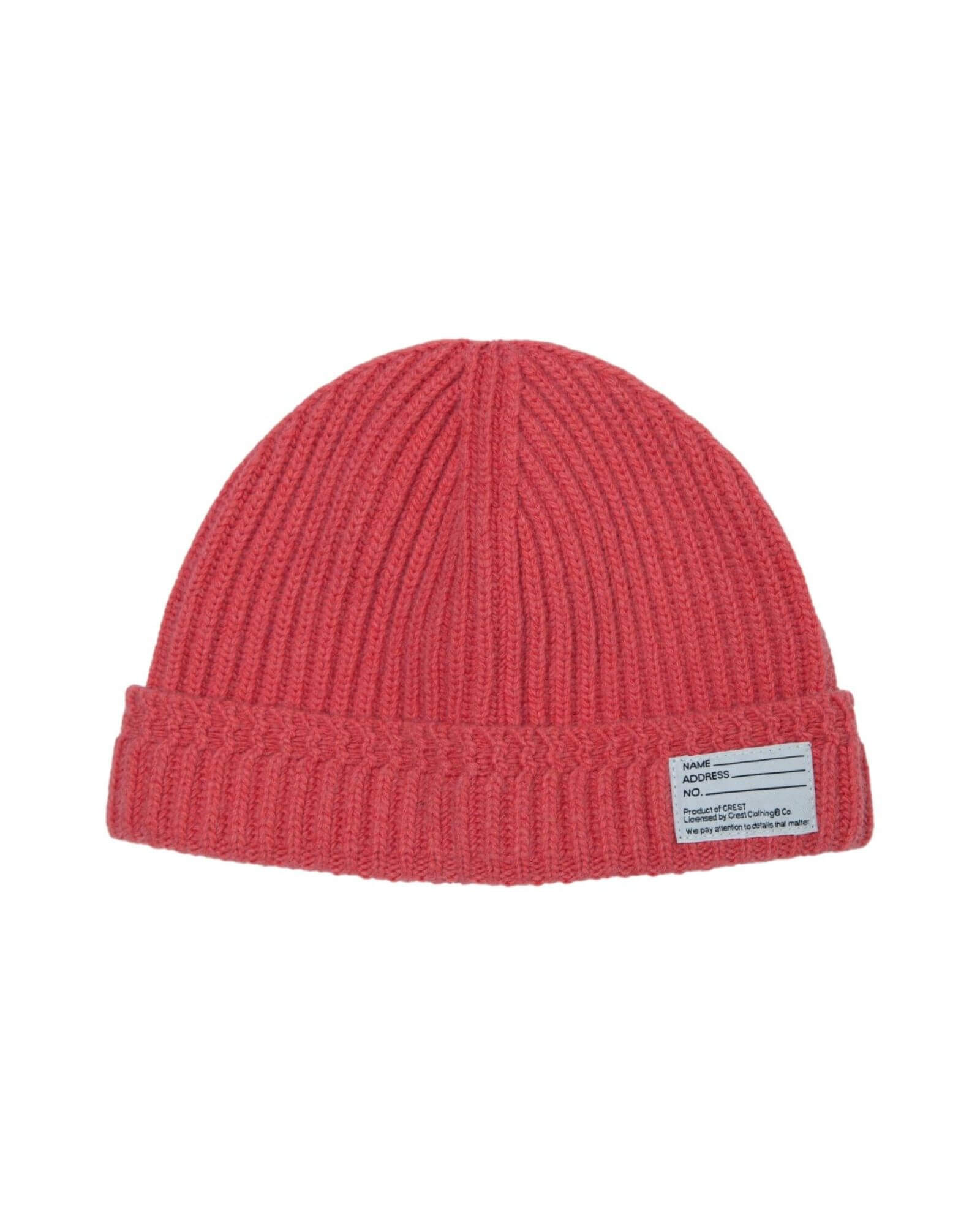 CREST - Ribbed cashmere-blend Beanie | Brick