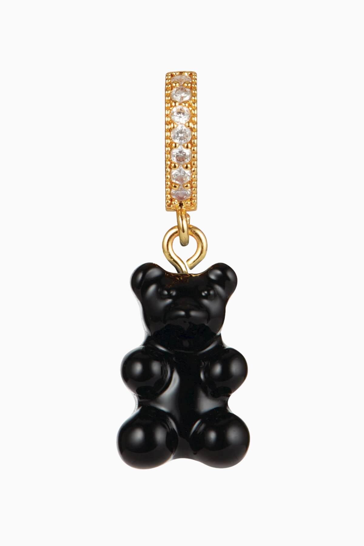 CRYSTAL HAZE - Pave Nostalgia Bear Pendant | Black