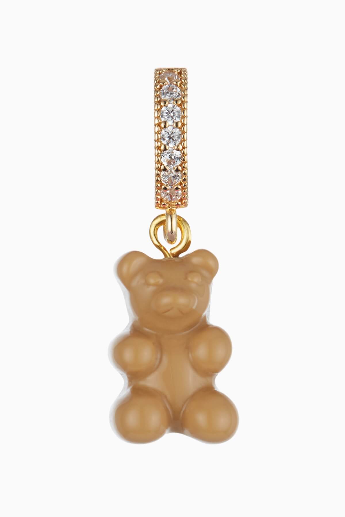 CRYSTAL HAZE - Pave Nostalgia Bear Pendant | Caramel