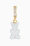 CRYSTAL HAZE - Pave Nostalgia Bear Pendant | White