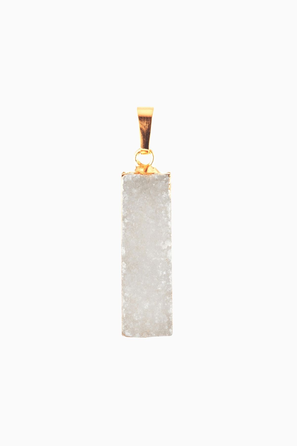 CRYSTAL HAZE - Raw Cut Agate Pendant