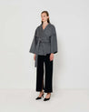 EMIN + PAUL - Wrap-over wool coat | Grey