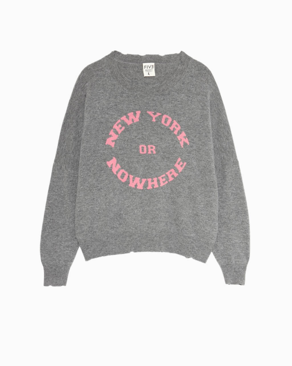 FIVE JEANS - New York Cashmere Blend Sweater | Grey