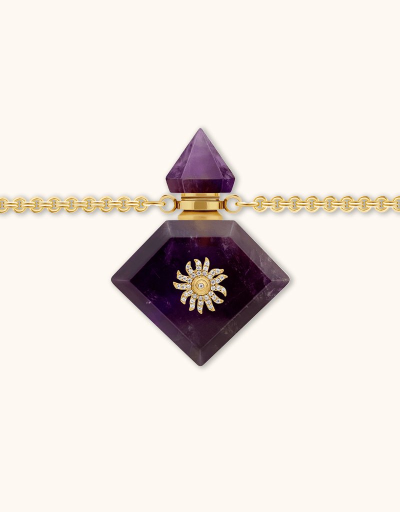 HAYA - Donna - Amethyst vial necklace