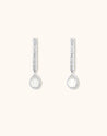 HAYA - Elias - White Quartz Earrings