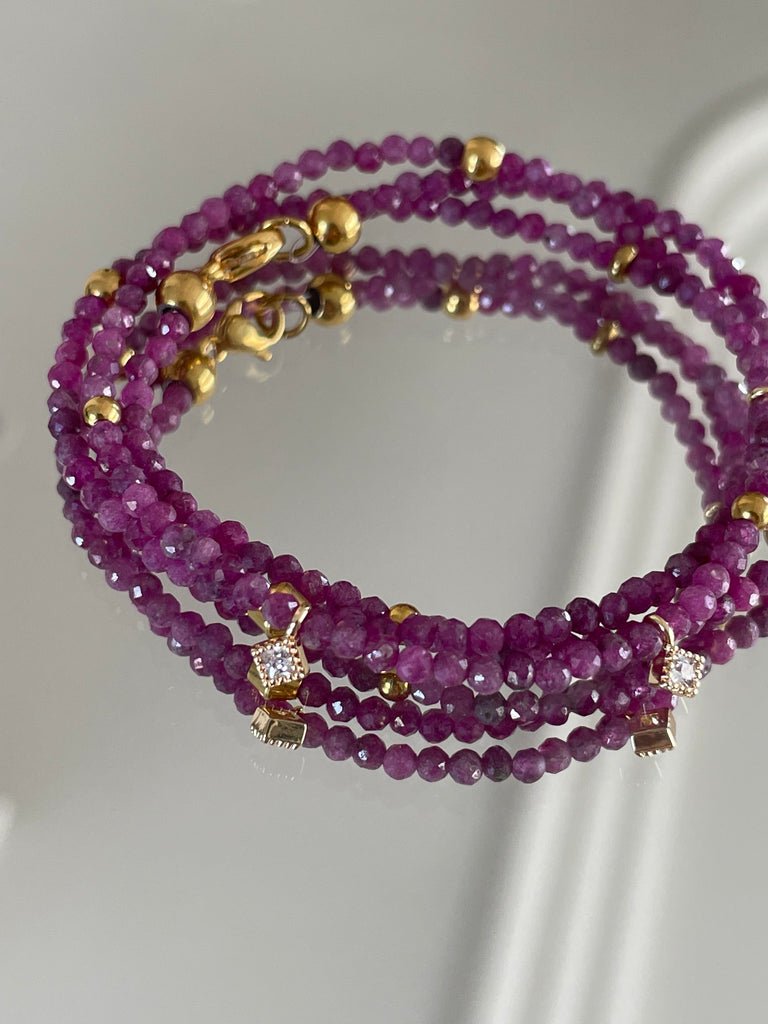 KARMA BY HANNA - Quadra Ruby Necklace