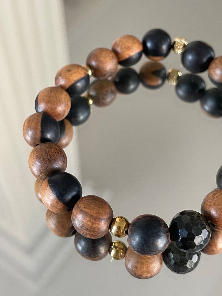 KARMA BY HANNA - Ragazzo Ebony wood Bracelet