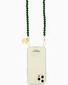 LA COQUE FRANCAISE - CARLA Phone Chain | Green Chalcedony