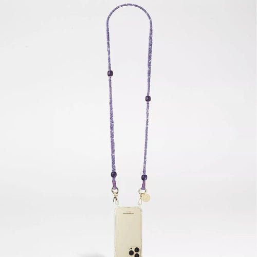 LA COQUE FRANCAISE - DELLA Bandana Phone Chain | Violet