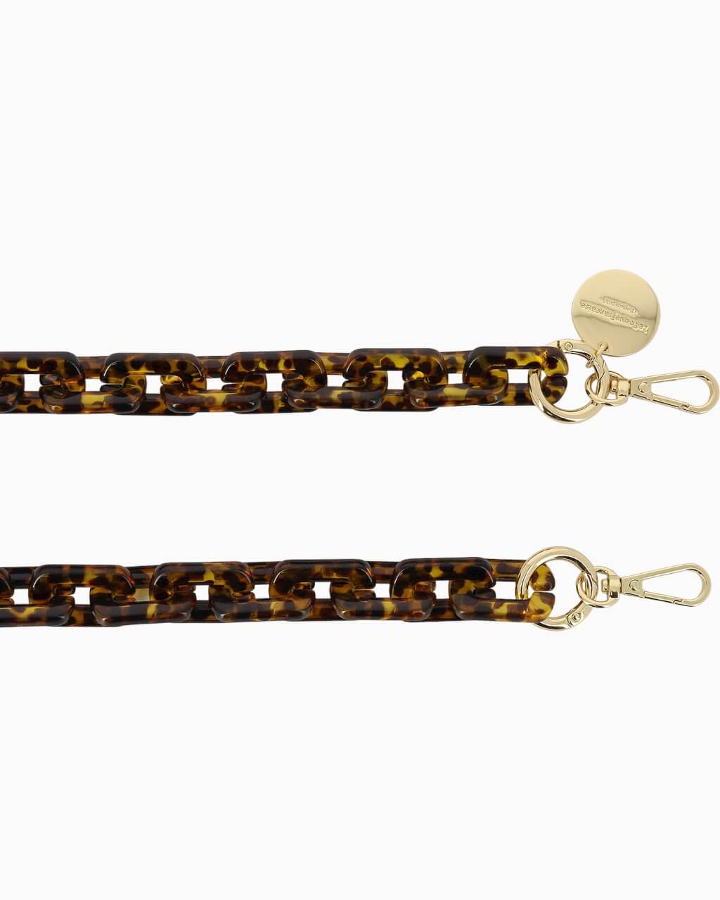 LA COQUE FRANCAISE - EMMY Tortoiseshell Jewellery Chain | Chocolate & Amber