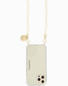 LA COQUE FRANCAISE - Faux Pearl Phone Strap | White