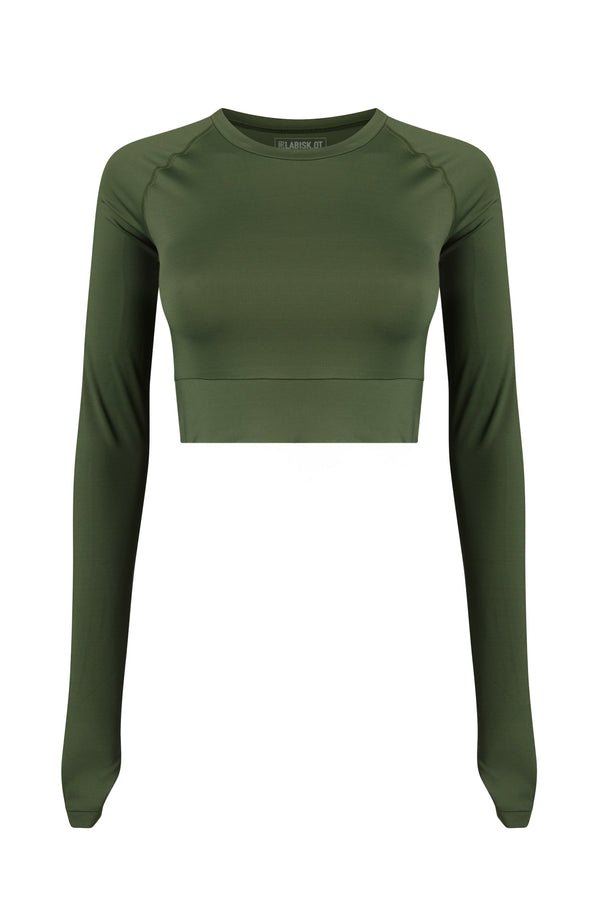 LABISK.OT - The Nemesia Crop Top | Fir Green