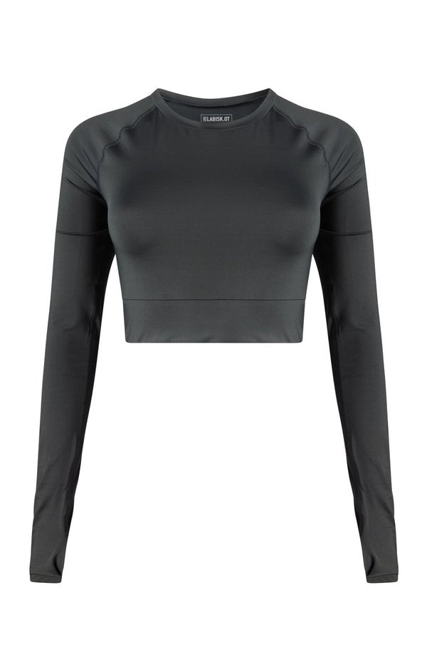 LABISK.OT - The Nemesia Crop Top | Subtle Black