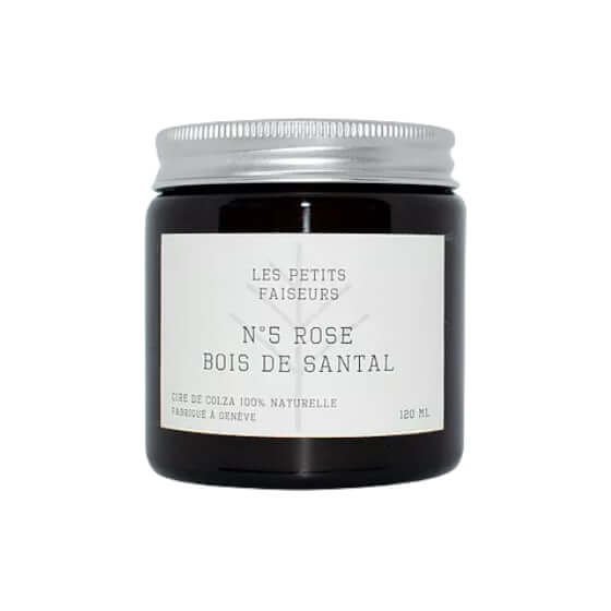 LES PETITS FAISEURS - N°5 Rose - Santal Wood Candle (30h)