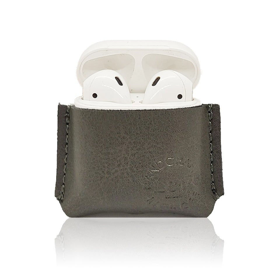 lnestudio - AirPods Cover-Vegan-Leather-Gunpowder