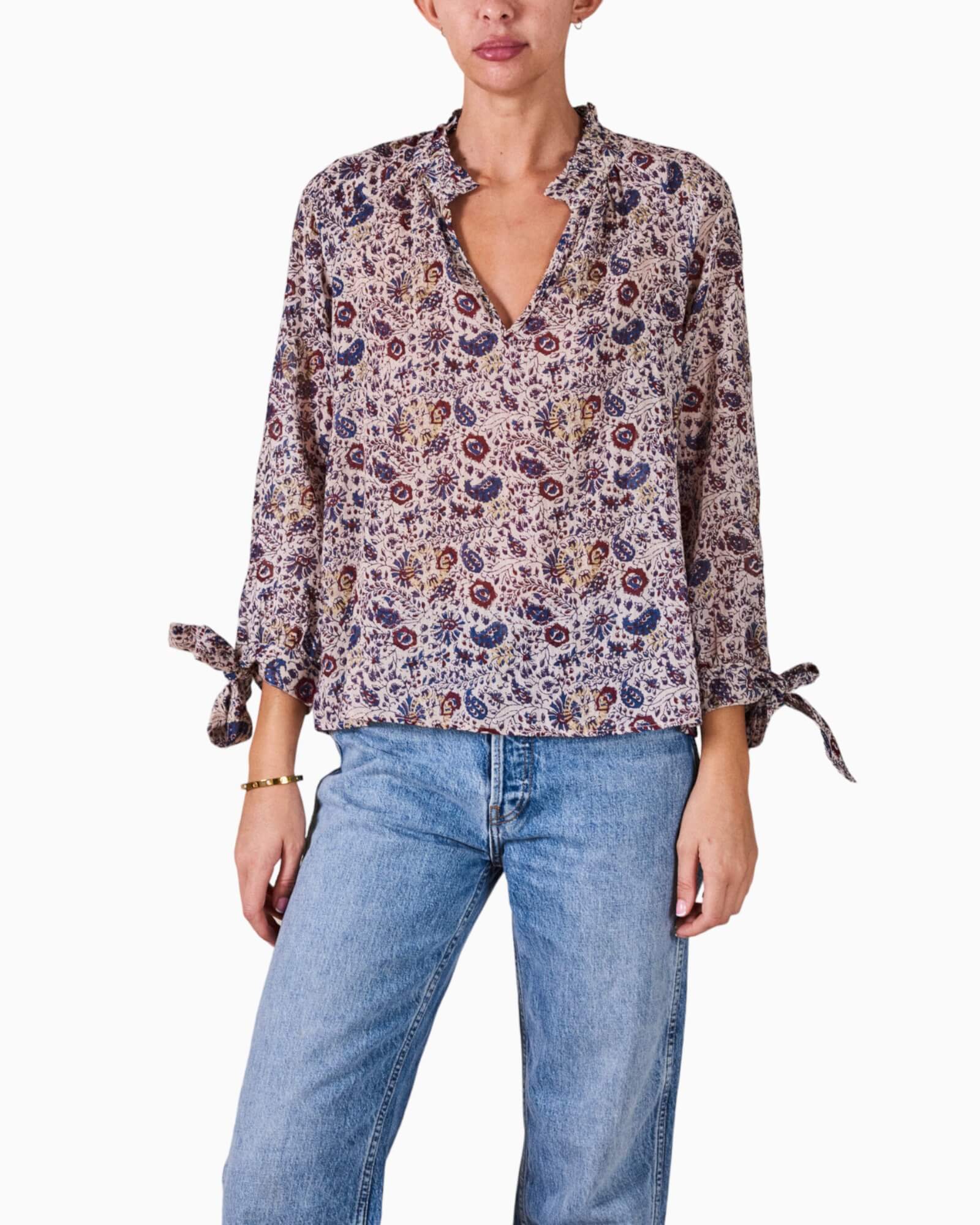 M.A.B.E - ROSA Long Sleeve Top | Floral Print