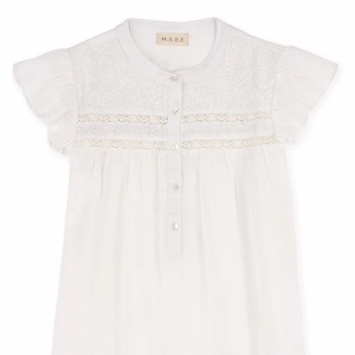 M.A.B.E - TOP TALI S/S | WHITE