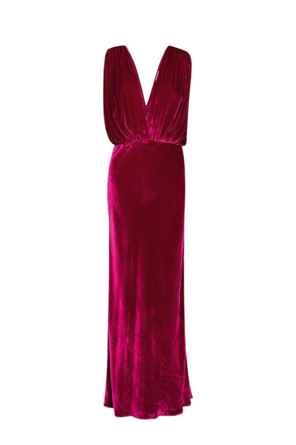 MES DEMOISELLES PARIS - Travis Velvet Dress| Fuchsia