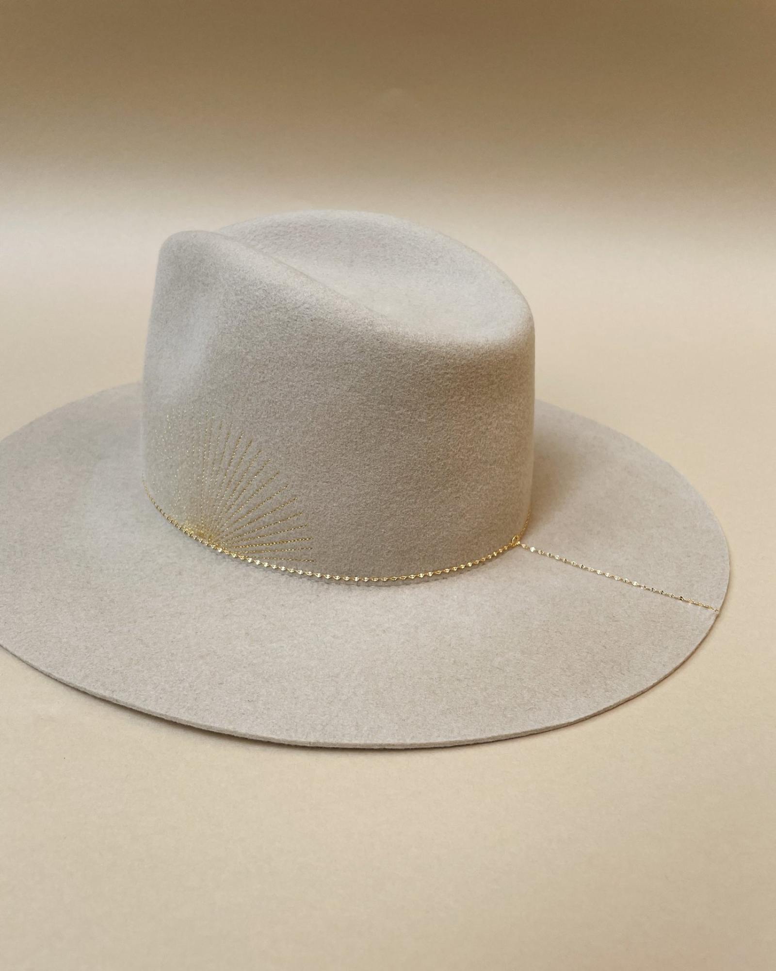 VAN PALMA - BASILE Embroidered Fedora | Ivory