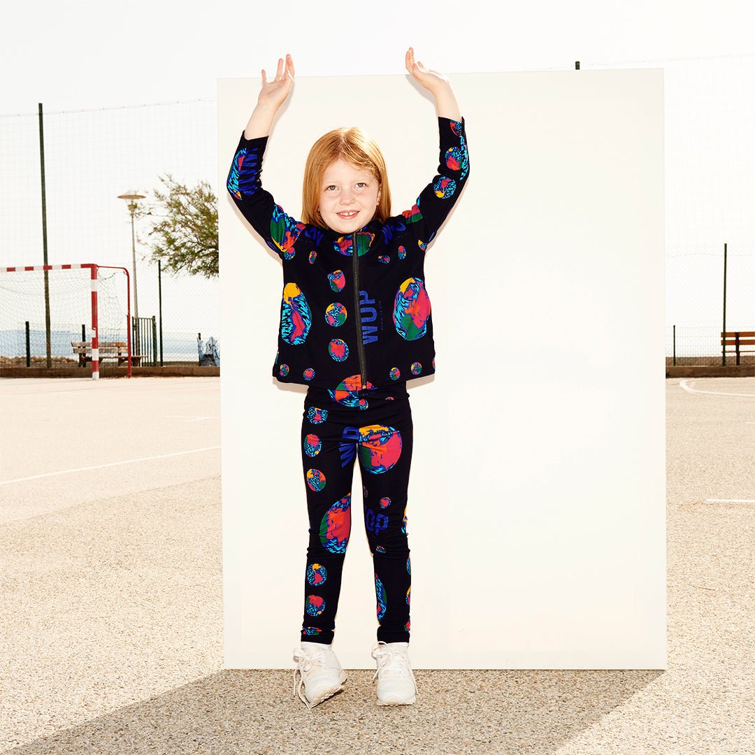 WOP - Eco-friendly printed hooded jacket for children