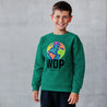 WOP - Embroidered sweatshirt for children in organic cotton