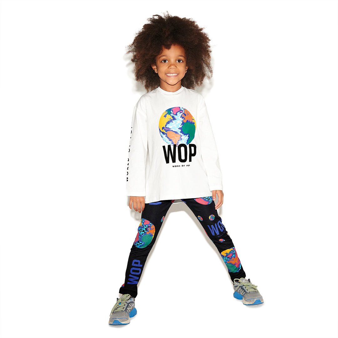 WOP - Long-sleeved T-shirt for children in organic cotton