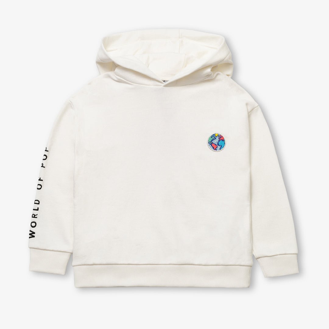 WOP - Sweatshirt badge "Planet" for children in organic cotton