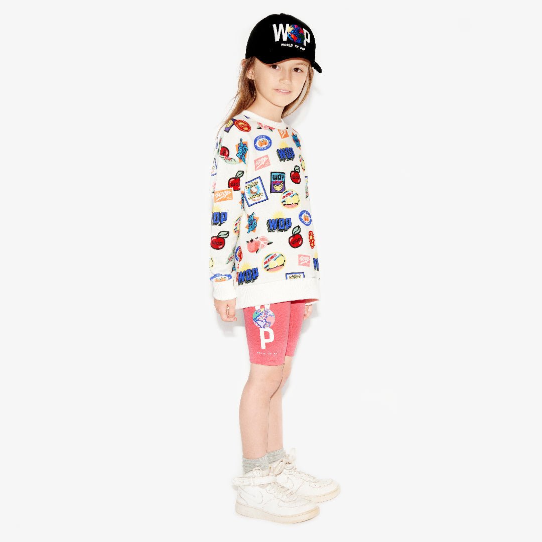 WOP - Sweatshirt printed "Tutti Frutti" for children in organic cotton