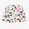 WOP - Sweatshirt printed "Tutti Frutti" for children in organic cotton