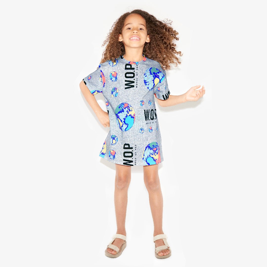 WOP - T-shirt dress for children in organic cotton