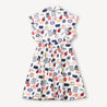 WOP - Tutti Frutti" printed dress for children in organic cotton