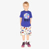 WOP - Tutti Frutti" printed shorts for children in organic cotton